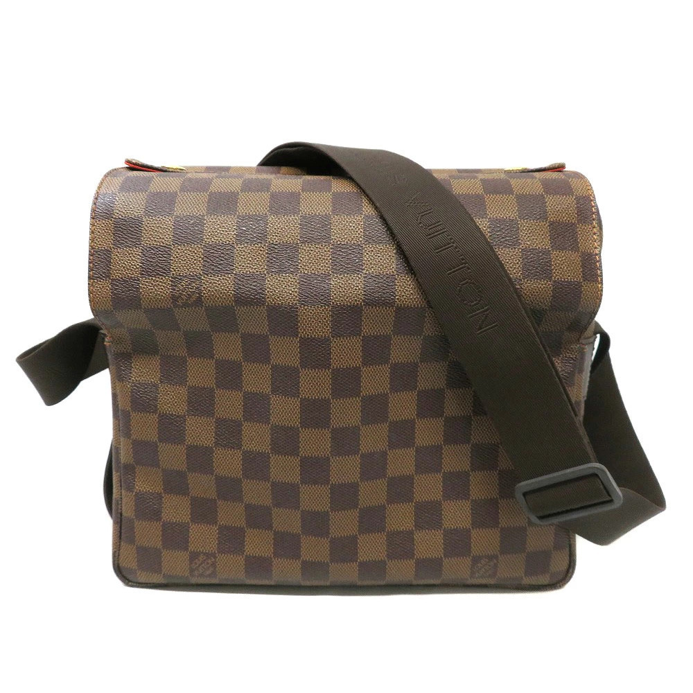 LOUIS VUITTON Naviglio Bag Shoulder Messenger Damier Ebene Brown